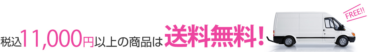 税込11,000円以上の商品は送料無料！