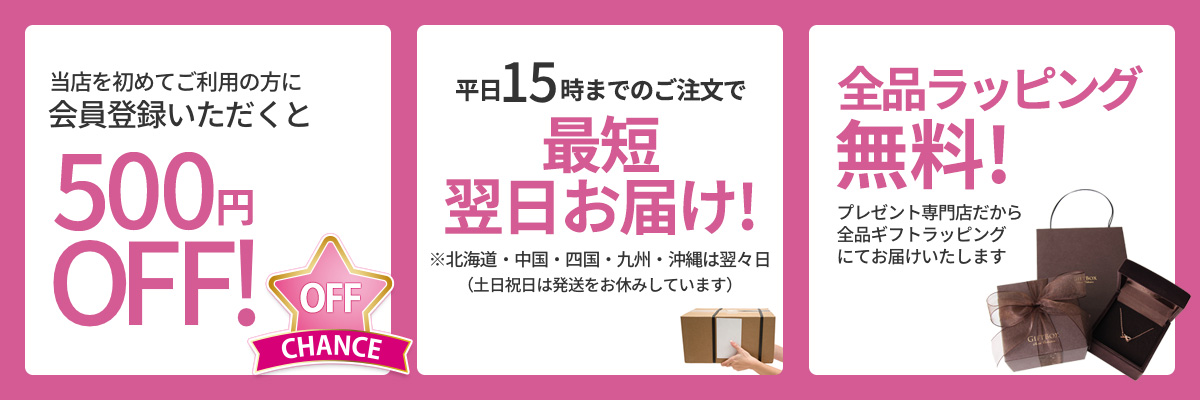 ラッピング無料！送料無料！500円分ポイントプレゼント！