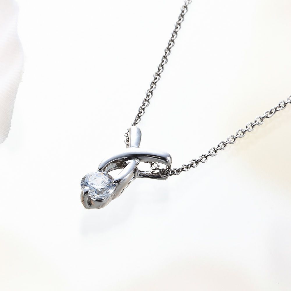 SVR925★ストリームラインCzダイヤネックレス