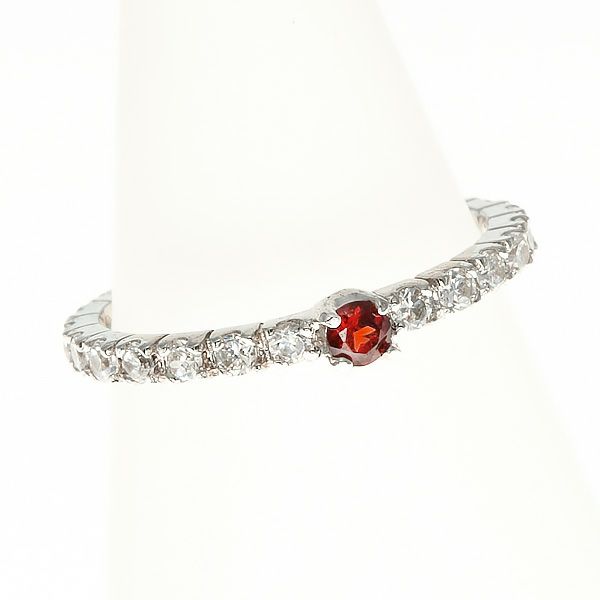 1月誕生石ガーネット★センターピースリング