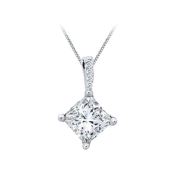 SVR925★スクエアダイヤモンドCzネックレス