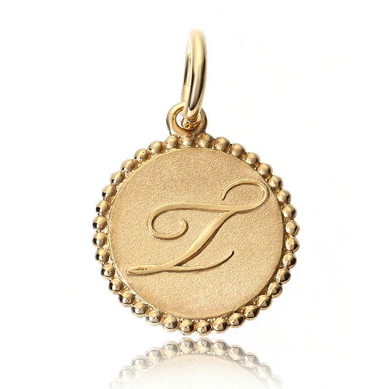 誕生石 イニシャル T ネックレス ゴールド