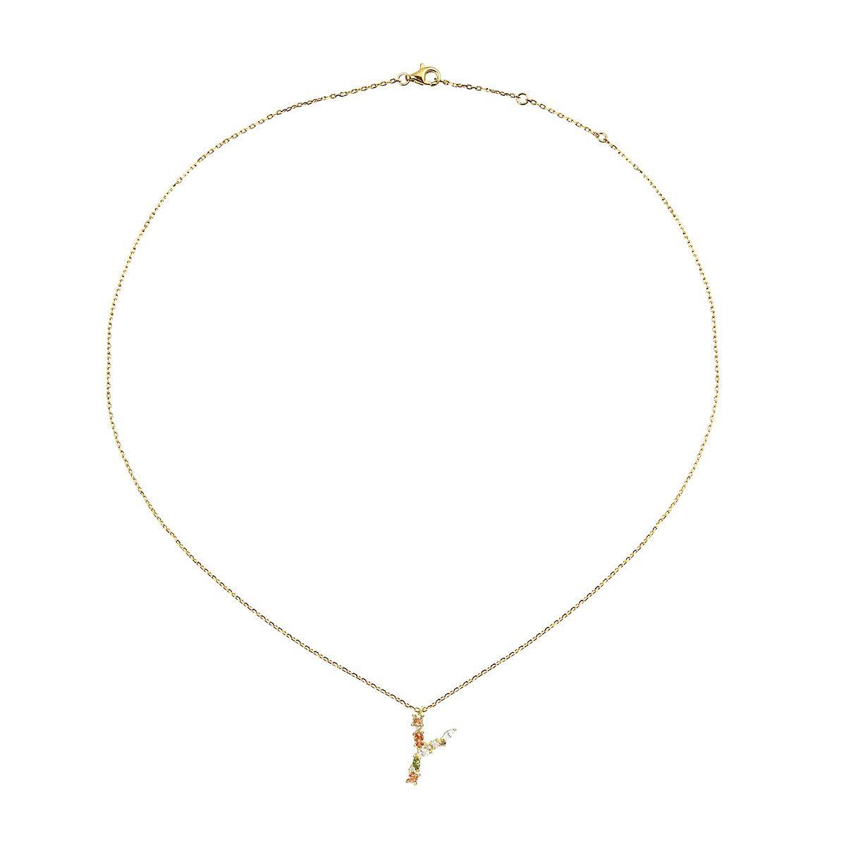 スワロフスキー★イニシャル【Y】アミュレット ネックレス