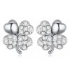 スワロフスキー★クローバーピアス