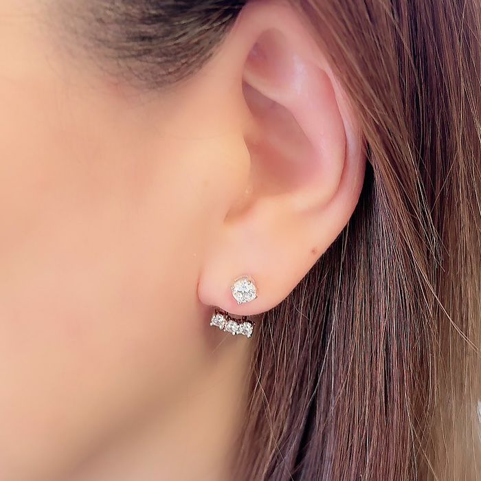 1ct Swinging ダイヤピアス